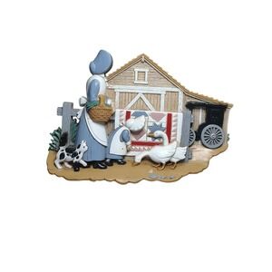 Vintage Burwood Framed Barn wood Amish